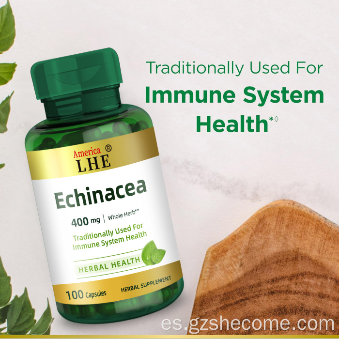 Suplemento de equinácea para la salud del sistema inmunitario